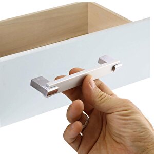 Mobilya Metal Kulp Defne 128 Mm Krom Mutfak Dolabı Çekmece Tv Ünite Dolap Kapak Kulpu Kulpları Kulbu