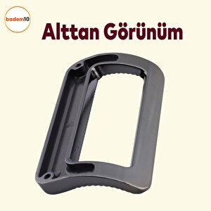 Bergen Metax Desenli Mobilya Mutfak Dolabı Çekmece Dolap Kapak Kulpu Kulbu Metal Kulp Füme 96 Mm