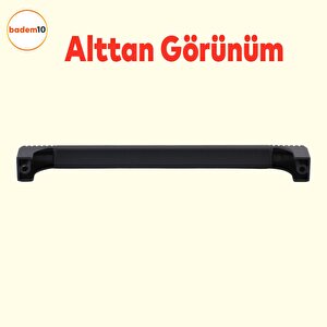 Side Çekmece Dolap Kulpu Mutfak Kulbu Metal Kulp Mobilya Dolabı Kulpları Renk (160 Mm-16.0 Cm) Siyah