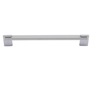 Mobilya Metal 224 Mm Kulp Defne Krom Mutfak Dolabı Çekmece Tv Ünite Dolap Kapak Kulpu Kulpları Kulbu