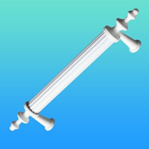 Erciyes Mobilya Mutfak Dolabı Çekmece Dolap Kapak Kulpu Kulpları Kulbu Beyaz 128 Mm Metal Kulp