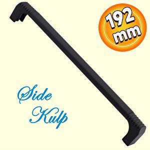 Side Mutfak Kulbu Çekmece Dolap Kulpu Metal Kulp Mobilya Dolabı Kulpları Renk 192 Mm Siyah