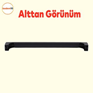 Side Mutfak Kulbu Çekmece Dolap Kulpu Metal Kulp Mobilya Dolabı Kulpları Renk 192 Mm Siyah