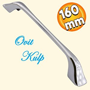 Ovit Mobilya Mutfak Dolabı Çekmece Dolap Kapak Kulpu Düz Metal Kulp Kulbu Kulpu Ayder 160 Mm Krom