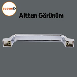 Can Mobilya Mutfak Dolabı Çekmece Dolap Kulpu Düz Metal Kulpları Kulbu Kulpu (128 Mm-12.8 Cm) Krom