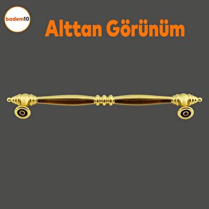 Petek Mobilya Mutfak Dolabı Çekmece Dolap Kapak Kulpu Düz Metal Kulp Kulbu Kulpları 160 Mm Altın