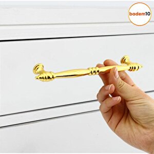 Petek Mobilya Mutfak Dolabı Çekmece Dolap Kapak Kulpu Düz Metal Kulp Kulbu Kulpları 160 Mm Altın