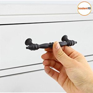 Petek Mobilya Mutfak Dolabı Çekmece Dolap Kapak Kulpu Düz Metal Kulp Kulbu Kulpu 96 Mm Siyah