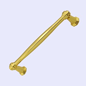 Sütun Mobilya Mutfak Dolabı Çekmece Dolap Kapak Kulpu Düz Metal Kulpları Kulbu Kulpu 160 Mm Altın