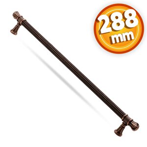 Akbatı Çekmece Dolap Kapak Kulpu Kulbu 288 Mm Antik Bakır Metal Kulp