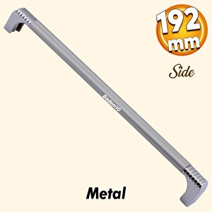 Side 192 Mm Çekmece Dolap Kulpu Metal Kulp Mobilya Dolabı Kulpları Mutfak Kulbu Krom Renk 192 Mm