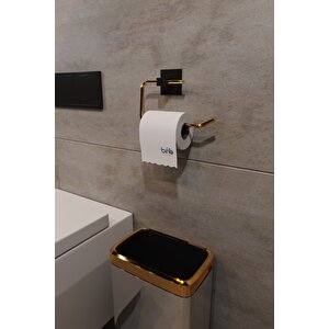 Gold Paslanmaz Çelik Wc Kağıtlık Tuvalet Kağıtlığı Tuvalet Kağıdı Askısı Yapışkanlı Tasarım