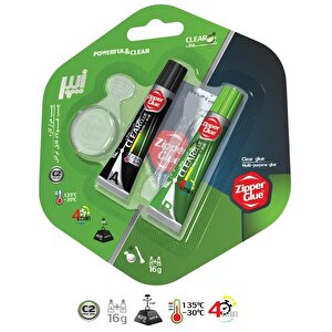 15 Adet Zipper Glue İran Malı Çift Karışımlı Yapıştırıcı 16 Gr Şeffaf
