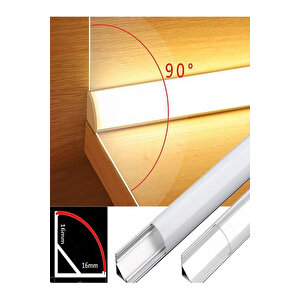 Arge Led Mutfak Dolabı Ve Tezgah Altı Bombe Difüzörlü Köşe Bar Led 12v 4000k 150cm