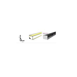 Arge Led Mutfak Dolabı Ve Tezgah Altı Köşe Difüzörlü Köşe Bar Led  12v 6500k 200cm