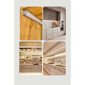 Arge Led Mutfak Dolabı Ve Tezgah Altı Köşe Difüzörlü Köşe Bar Led  12v 4000k 200cm 200 cm