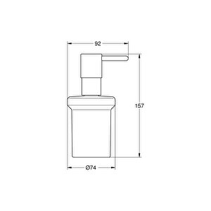 Sıvı Sabunluk Essentials Duvara Monte Tutacağı Hariç 40394001