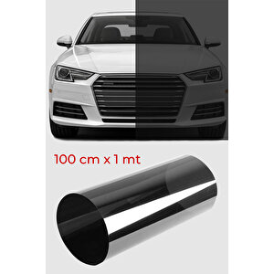 Cam Filmi Siyah Amerikan Çizilmez  Orta Ton 100 Cm X 1 Metre