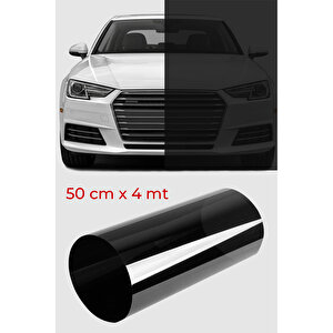 Cam Filmi Siyah Amerikan Çizilmez  Koyu Ton 50 Cm X 4 Metre