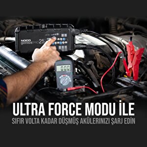 Noco Geniuspro25 6v/12v/24v 1000a Akıllı Akü Şarj Ve Akü Bakım/desülfatör/power Supply