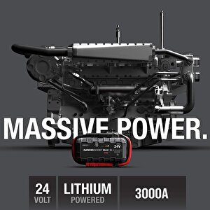 Genius Gb251 24v 3000amp Ultrasafe Lityum Akü Takviye + Powerbank + Led Lamba