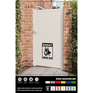 Di̇kkat Köpek Var Sticker 27 X 19 Cm Ego00050
