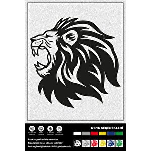 Kükreyen Aslan Sticker 30 X 30 Cm Ego00046