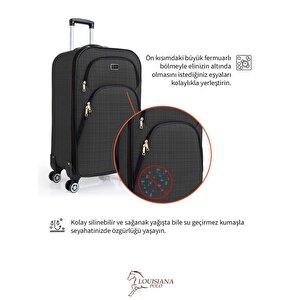 Kabin Boy 4 Teker Kumaş Valiz Antrasit 1081