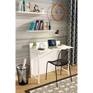 Frezya Katlanır Portatif Çalışma Masası Beyaz
