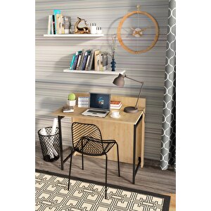 Frezya Katlanır Portatif Çalışma Masası Safir Meşe