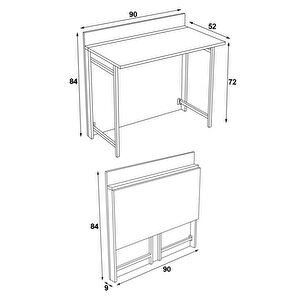 Frezya Katlanır Portatif Çalışma Masası