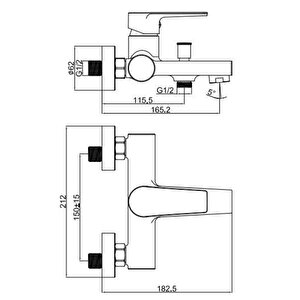 Creavit Sr2510s Sharp Banyo Armatürü Siyah