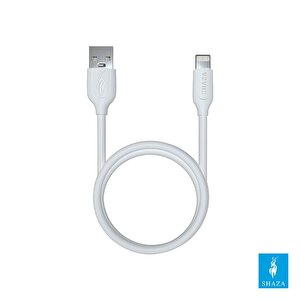 Shaza Usb Lightning 2.4a Hızlı Şarj Ve Data Kablosu 1m
