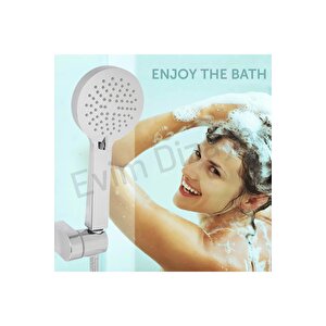 Aqua Bagno Smıle El Duşu Seti -3 Parça -150 Cm Spiral Hortum