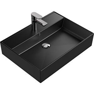"plan" Lavabo ,60 X 45 Cm., Mat Siyah