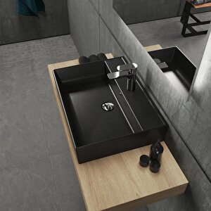"plan" Lavabo ,60 X 45 Cm., Mat Siyah