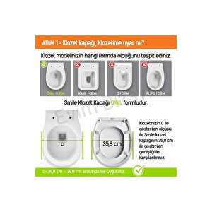 Aqua Bagno Smıle Yavaş Kapanan Klozet Kapağı  Duroplast