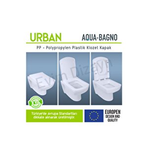 Aqua Bagno  Urban Yavaş Kapanan Klozet Kapağı