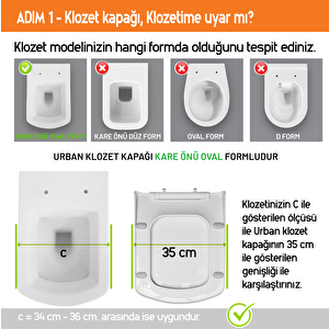 Urban Yavaş Kapanan Klozet Kapağı
