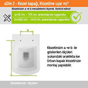 Aqua Bagno  Urban Yavaş Kapanan Klozet Kapağı