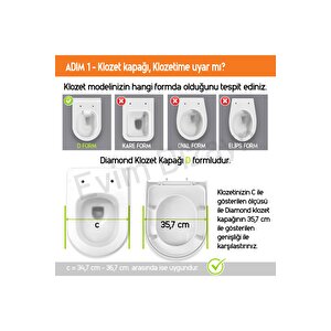 Aqua Bagno Diomand Yavaş Kapanan Klozet Kapağı