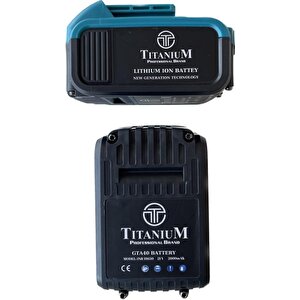 Titanium Gta40 Çift Akülü Budama Makası Ve Akülü Budama Testeresi Set