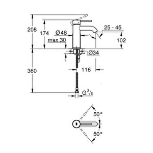 Essence Tek Kumandalı Lavabo Bataryası S-boyut - 24172dc1