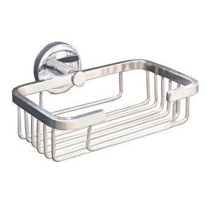Decordem Banora Kare Tel Sabunluk, Paslanmaz Metal, Krom