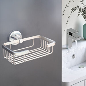 Decordem Banora Kare Tel Sabunluk, Paslanmaz Metal, Krom