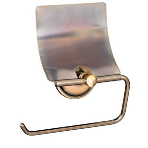 Decordem Banora Antiq Lux Kapaklı Tuvalet Kağıtlığı, Paslanmaz Metal, Antik Bronz
