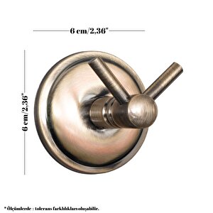 Decordem Banora Antiq Lux Banyo Askılığı, Paslanmaz Metal, Antik Bronz