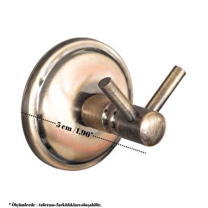 Decordem Banora Antiq Lux Banyo Askılığı, Paslanmaz Metal, Antik Bronz