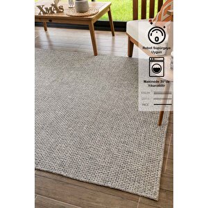 Rusticana 3103 Naturel Jüt Halı Modern Örme Kilim 80x300 cm