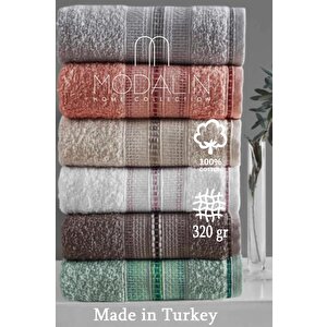 Fiona El Ve Yüz Havlu Seti 50x90 6'lı